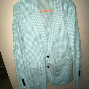 BURBERRY Serpentine Slim Fit Gingham Mens Blazer